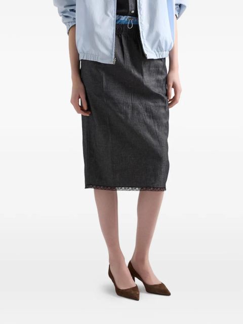 Prada chambray skirt - Grey