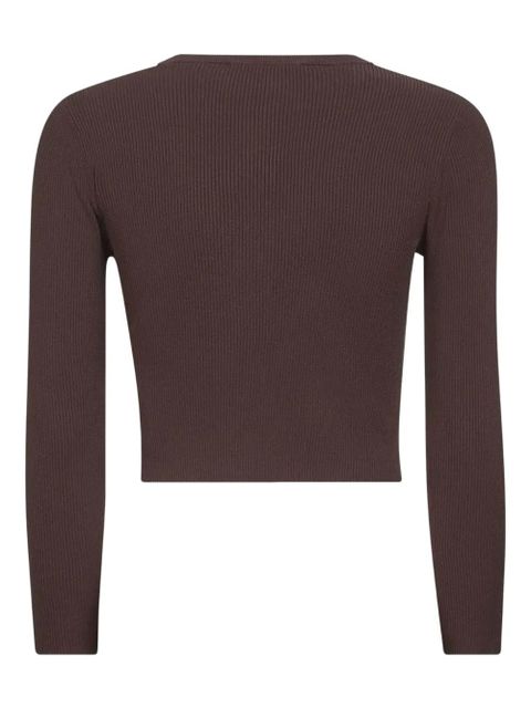 Weekend Max Mara ribbed button-fastening cardigan - Brown - zdjęcie produktu nr 2