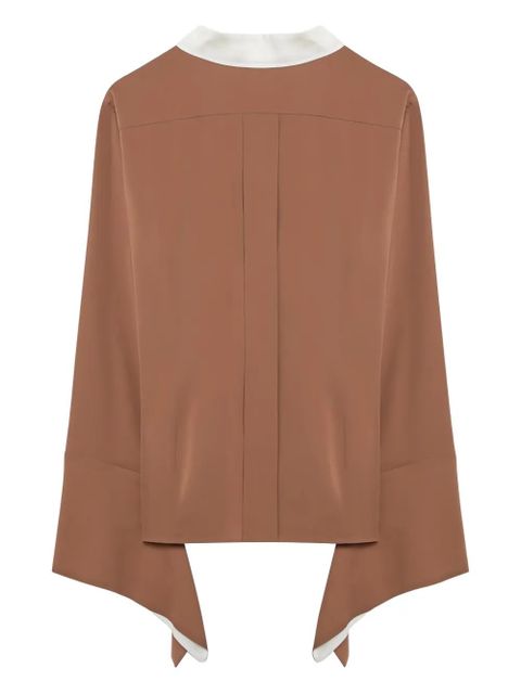 Max Mara long-sleeve color-block shirt - Brown - zdjęcie produktu nr 2