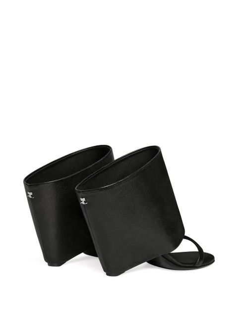 Courrèges Oblique sandals - Black