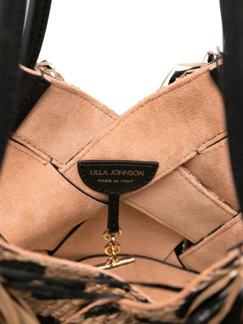 Ulla Johnson Charlotte fringe leather shoulder bag - Black