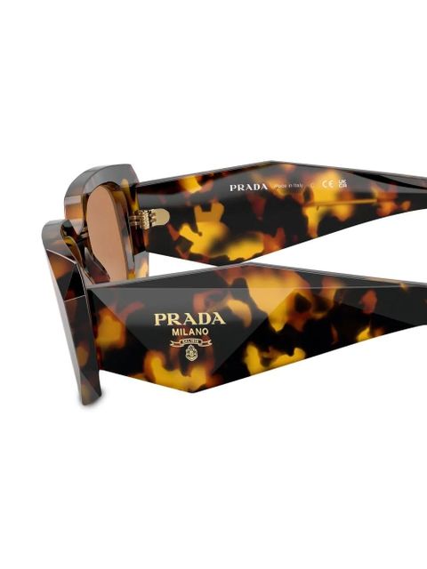 Prada Eyewear tortoiseshell-effect square-frame sunglasses - Green