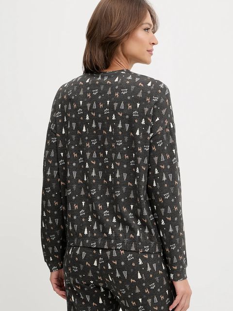 United Colors of Benetton piżama damska kolor szary 32QH3P04E