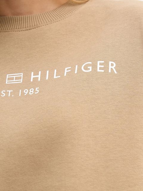 Tommy Hilfiger bluza damska kolor beżowy z nadrukiem WW0WW47831