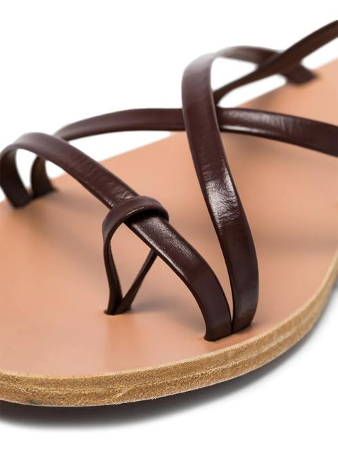 Ancient Greek Sandals Morfi leather sandals - Brown