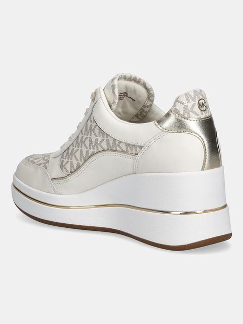 MICHAEL Michael Kors sneakersy Emmy Wedge Trainer damskie kolor kremowy 43F5EMFS2L.150 - zdjęcie produktu nr 2