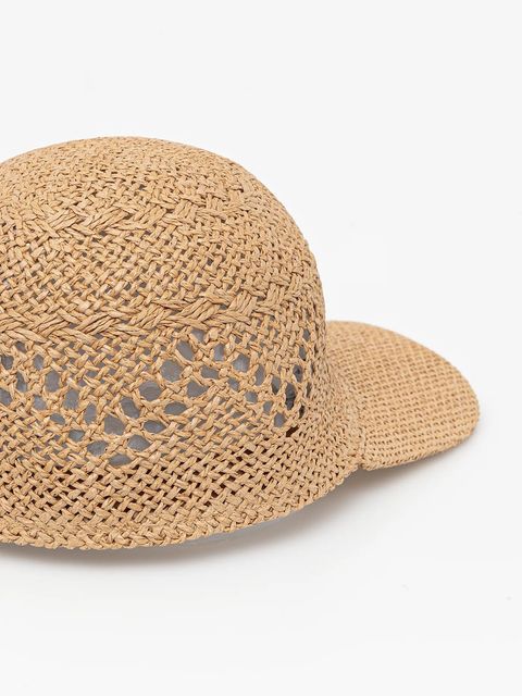 Answear.LAB czapka z daszkiem kolor brązowy gładka