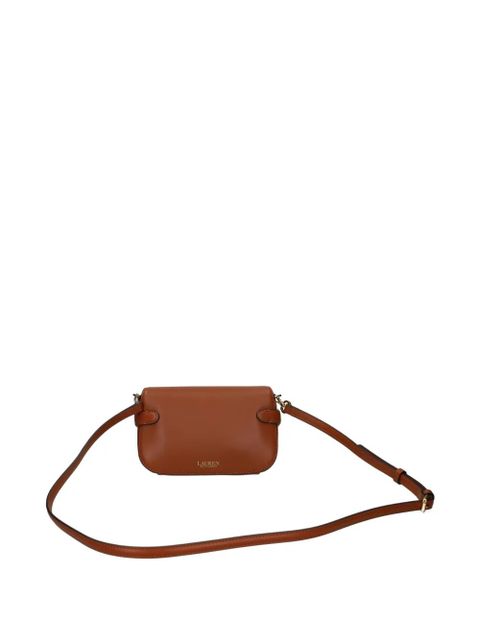 Lauren Ralph Lauren buckle-detail leather crossbody bag - Brown