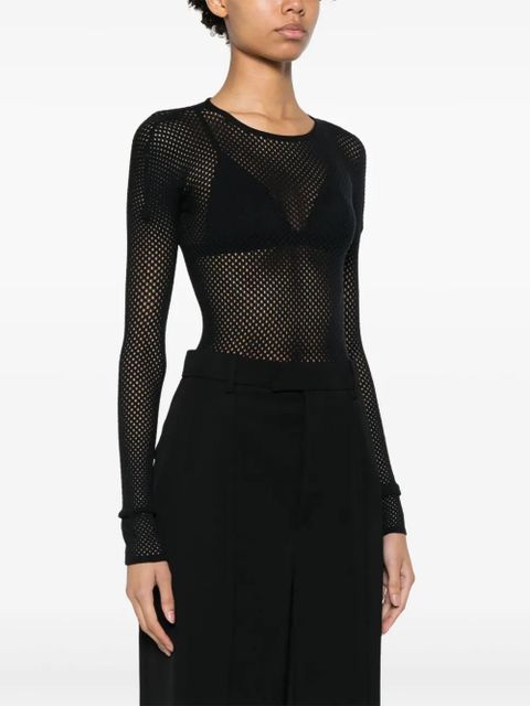 WARDROBE.NYC x RHW Web bodysuit - Black