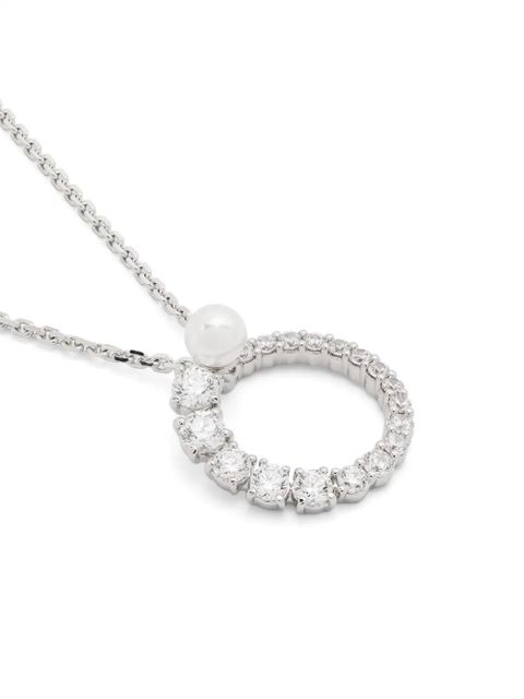 Swarovski Matrix ring-pendant necklace - Silver
