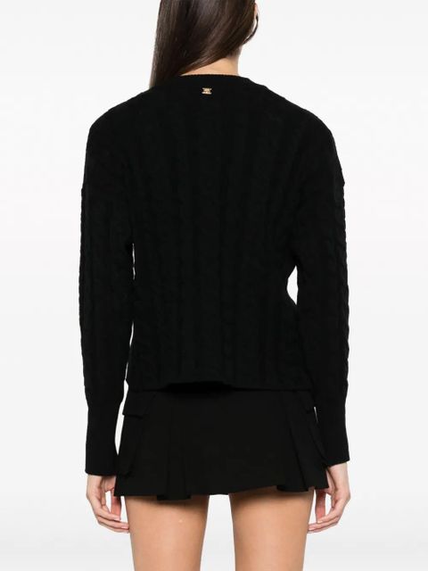 PINKO Armadillo ribbed-knit jumper - Black