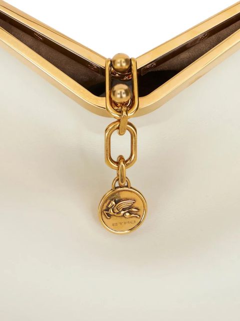 ETRO medium Vela leather shoulder bag - White