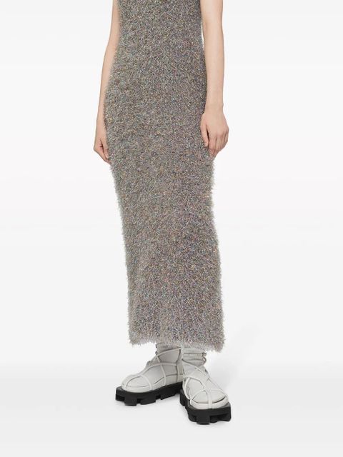 Jil Sander V-neck sleeveless midi dress - Silver