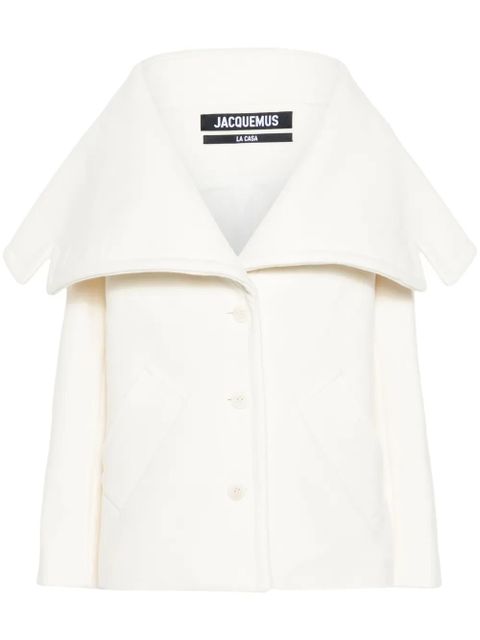 Jacquemus Le Caban Caruso jacket - White - zdjęcie produktu nr 1