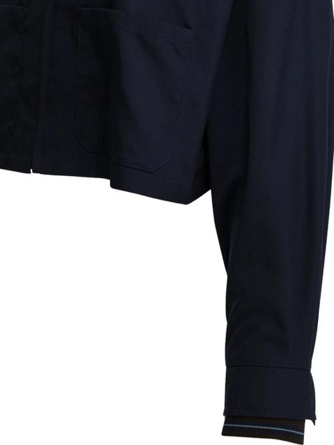 Prada logo-plaque jacket - Blue