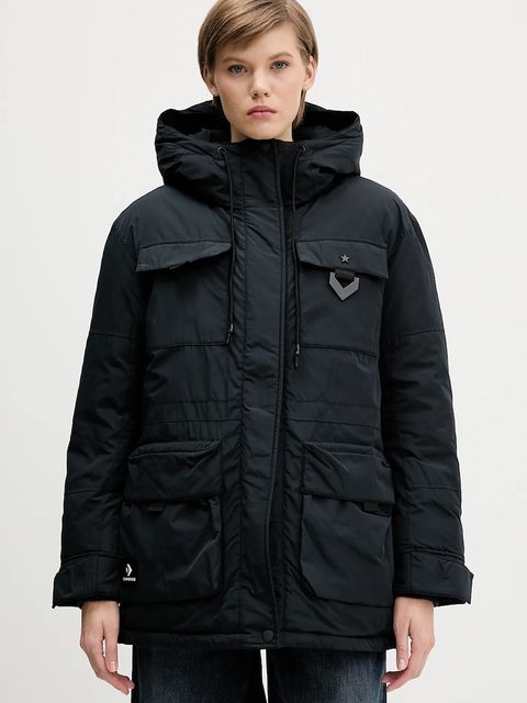 Converse kurtka kolor czarny zimowa CVW5J005 - zdjęcie produktu nr 1