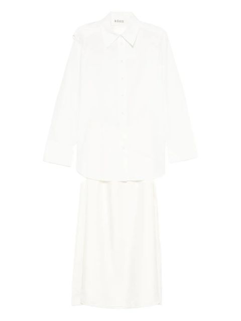 Róhe cut out-detail shirt dress - White - zdjęcie produktu nr 1