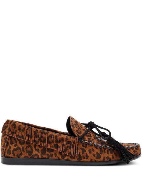 MARANT ÉTOILE Fitza leopard-print loafers - Brown - zdjęcie produktu nr 1