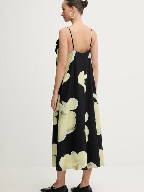 Stine Goya sukienka kolor czarny midi prosta SG-PS26-D207-2450