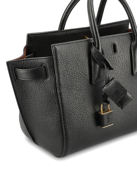 Saint Laurent padlock-detail tote bag - Black