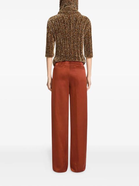 DRIES VAN NOTEN wide-leg trousers - Brown