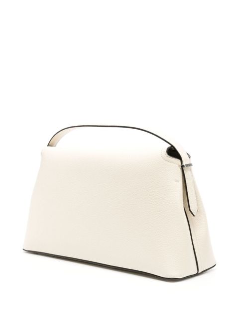TOTEME T-Lock leather shoulder bag - White