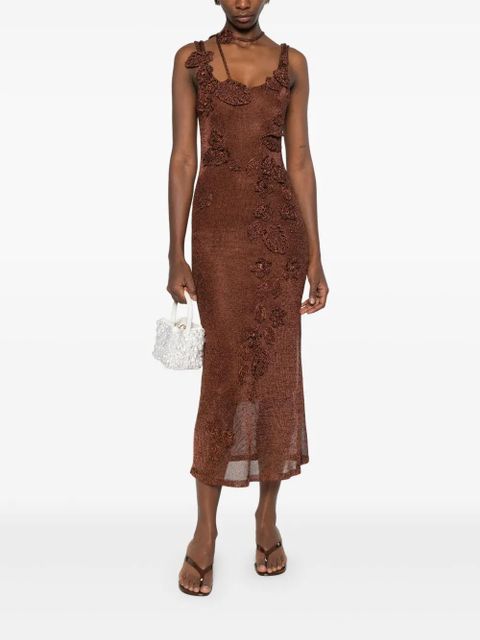 Cult Gaia Pemma knitted maxi dress - Brown