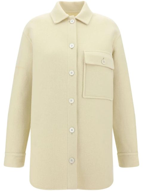Jil Sander logo-jacquard jacket - Neutrals - zdjęcie produktu nr 1
