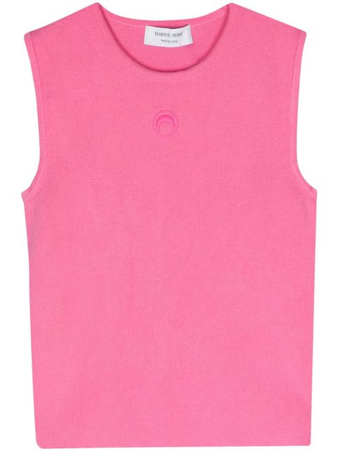 Marine Serre Core knitted tank top - Pink - zdjęcie produktu nr 1
