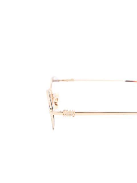Miu Miu Eyewear geometric-frame sunglasses - Gold