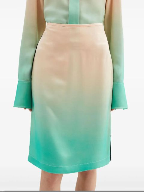 Jil Sander gradient-effect skirt - Pink