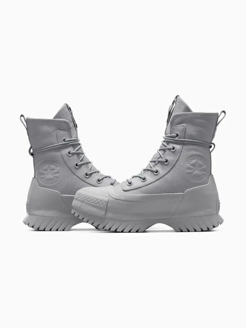 Converse trampki skórzane Chuck Taylor All Star Lugged 2.0 CC kolor szary A12344C