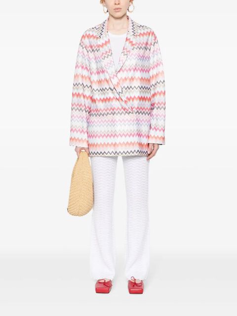 Missoni zigzag-woven blazer - White - zdjęcie produktu nr 2