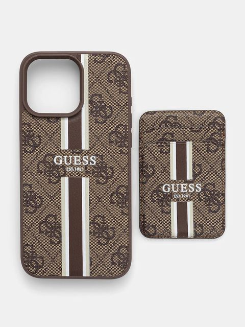 Guess etui na telefon iPhone 16 Pro Max kolor brązowy GUBPHCP16XP4RPSW - zdjęcie produktu nr 1