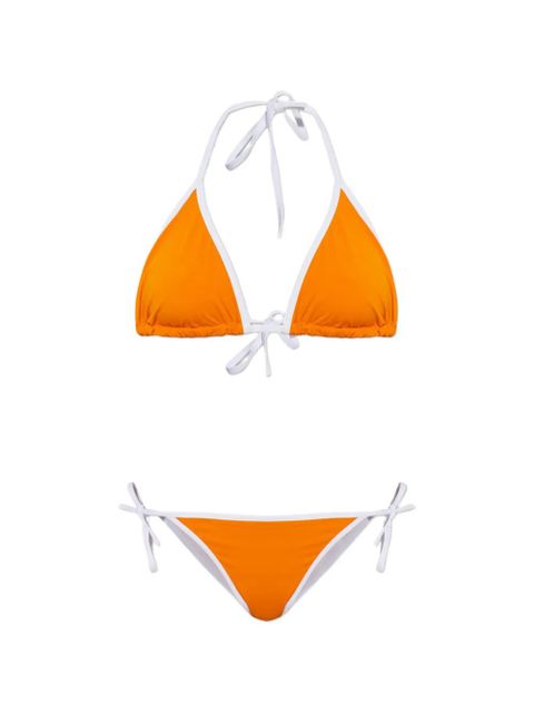 MM6 Maison Margiela contrast-trim bikini - Orange - zdjęcie produktu nr 1