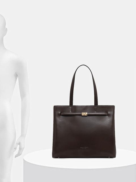 Marc O'Polo torebka skórzana kolor brązowy 5000009275