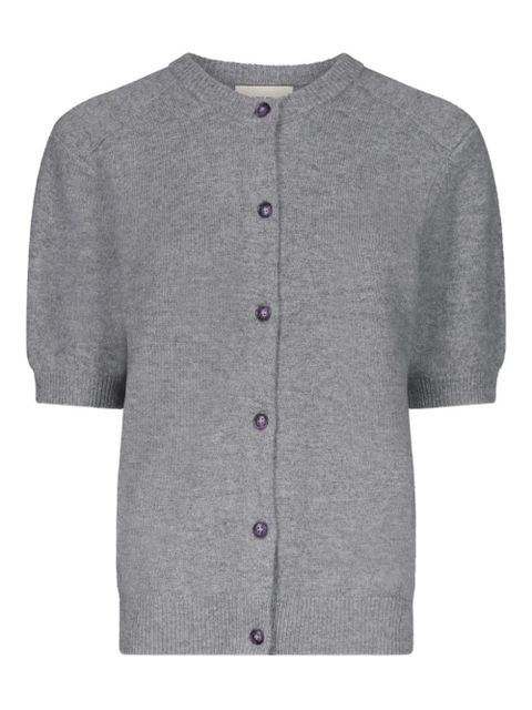 LouLou de Saison JODI short-sleeve buttoned cardigan - Grey - zdjęcie produktu nr 1
