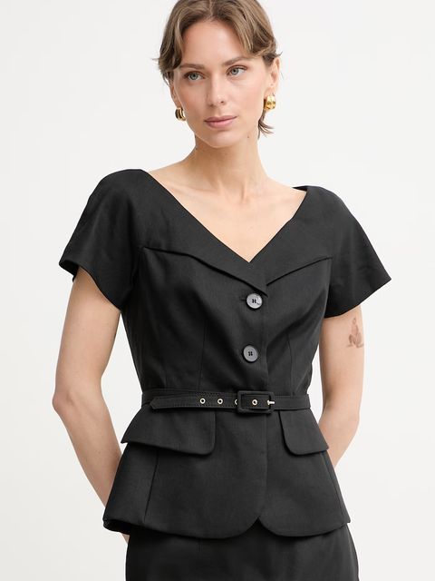 Luisa Spagnoli marynarka damska z lnem Varoma - zdjęcie produktu nr 1