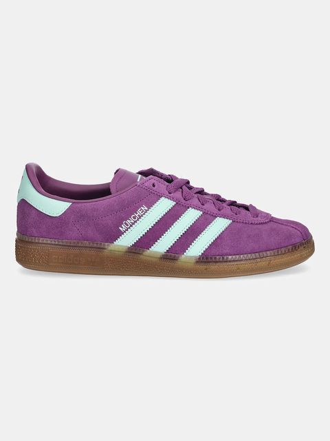 adidas Originals sneakersy zamszowe Muenchen damskie kolor fioletowy JS3995 - zdjęcie produktu nr 2