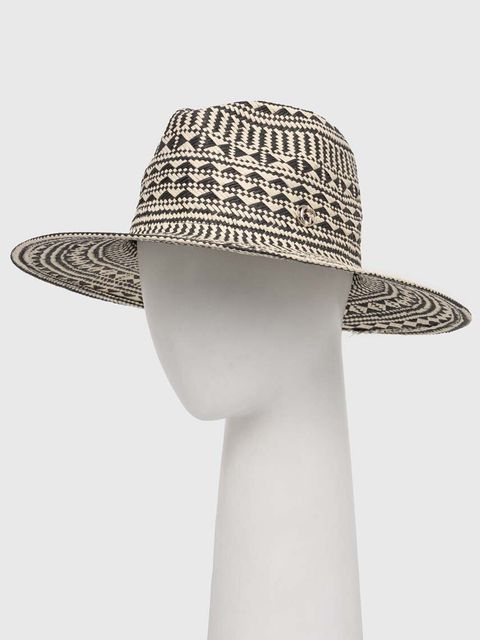Guess kapelusz FEDORA kolor brązowy AW9495 COT01