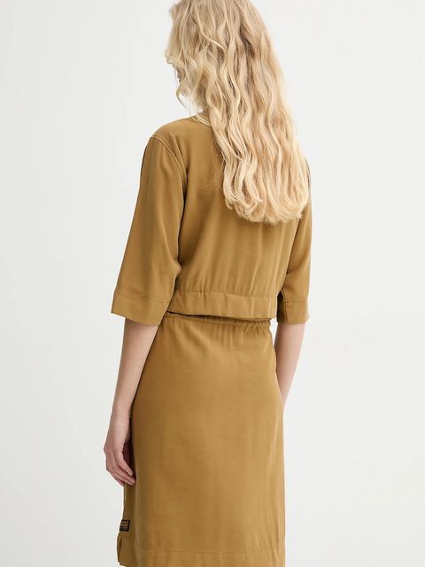 G-Star sukienka kolor żółty mini prosta D26023-D522