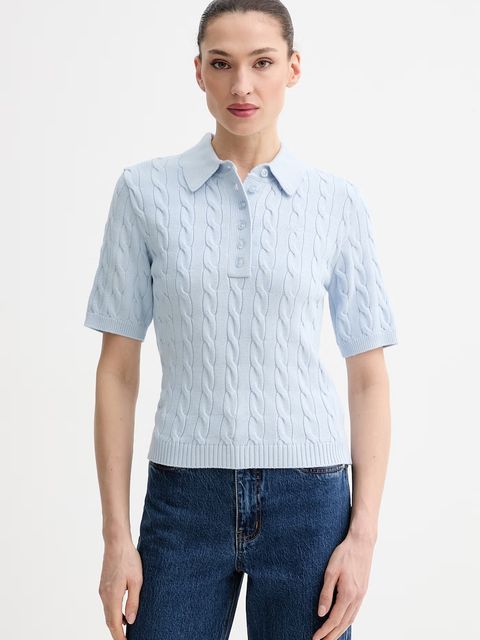 Gestuz sweter z krótkim rękawem damski z wiskozy - zdjęcie produktu nr 2