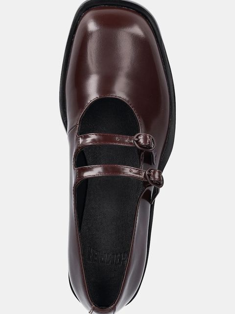 Camper czółenka skórzane Billie kolor bordowy na słupku K201805-001