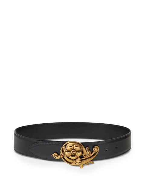 ETRO floral-buckle leather belt - Black - zdjęcie produktu nr 1