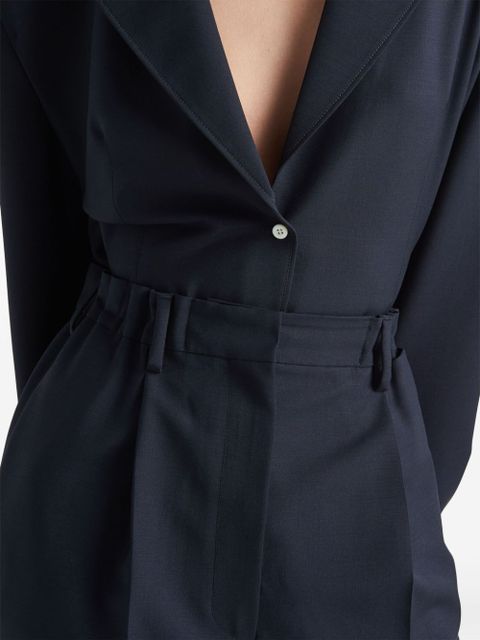 Prada pressed-crease tailored trousers - Blue - zdjęcie produktu nr 2