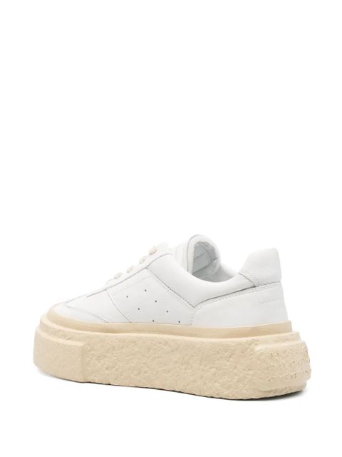 MM6 Maison Margiela contrasting-platform sneakers - White