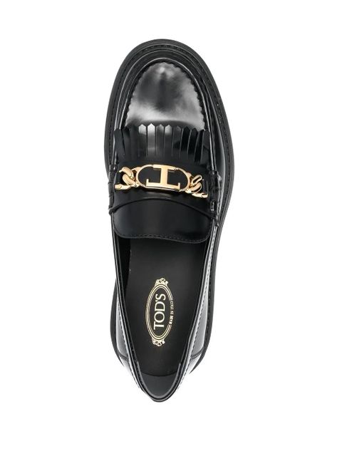 Tod's Fringed leather loafers - Black