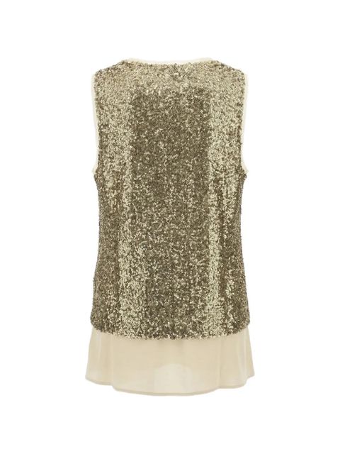 PINKO sequin-embellished top - Gold - zdjęcie produktu nr 2