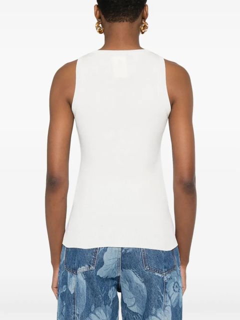FENDI jersey tank top - Neutrals
