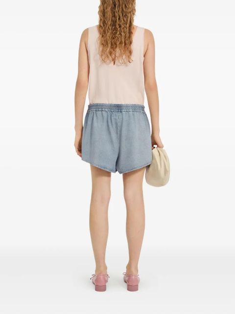 MM6 Maison Margiela elasticated-waist shorts - Blue